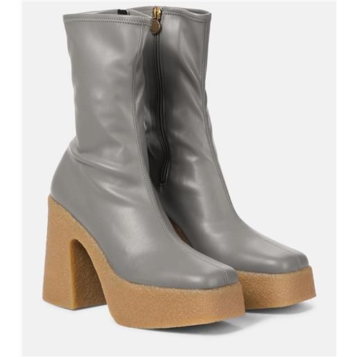 Stella McCartney stivaletti in similpelle con platform