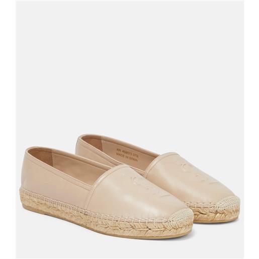 Saint Laurent espadrillas monogram in pelle