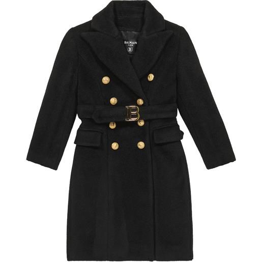Balmain Kids cappotto in lana e mohair