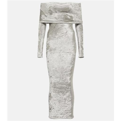 Alaia alaã¯a abito midi in velluto