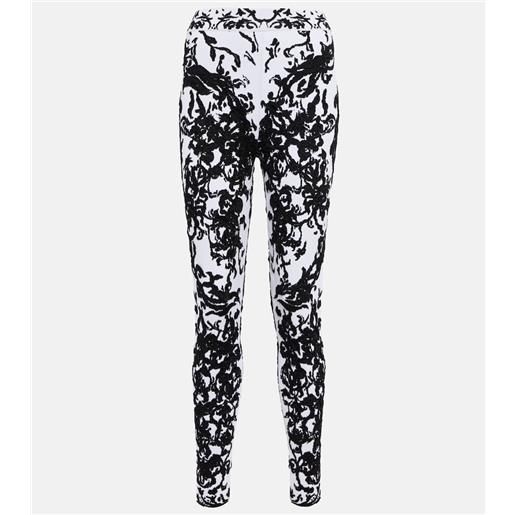 Alaia alaã¯a leggings in jacquard