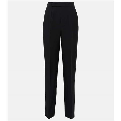 Roland Mouret pantaloni regular in lana e seta