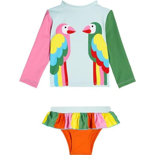 Stella McCartney Kids baby - rashguard e slip bikini con stampa