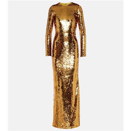 Dolce&Gabbana abito lungo con pailettes