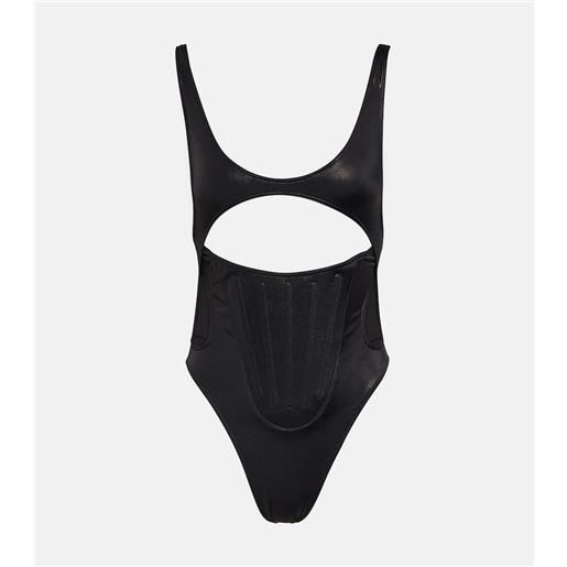Mugler costume intero con cut-out