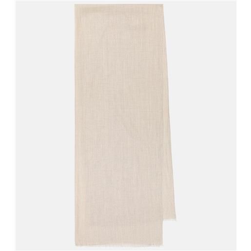 Brunello Cucinelli sciarpa in misto cashmere e seta