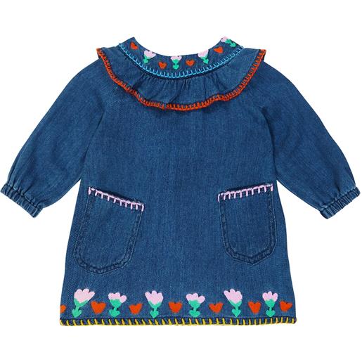 Stella McCartney Kids baby - abito di jeans con ricamo