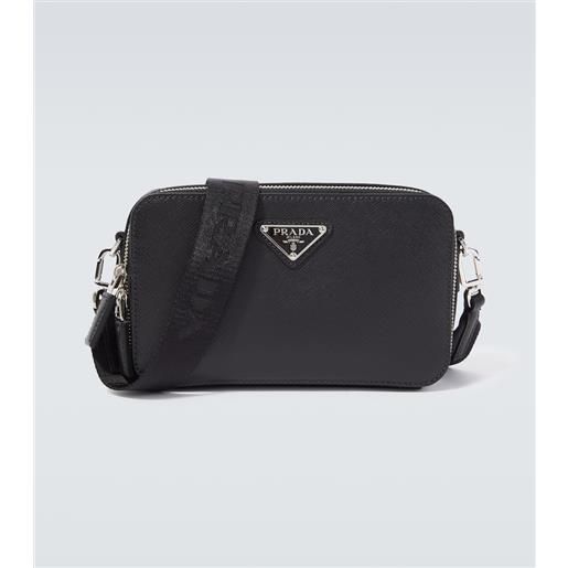 Prada borsa a tracolla brique in pelle