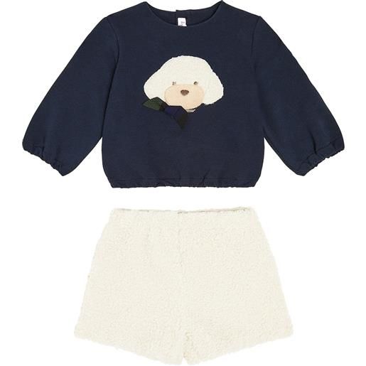 Il Gufo baby - felpa e shorts in misto cotone