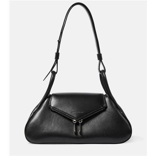 Amina Muaddi borsa a spalla gemini in pelle