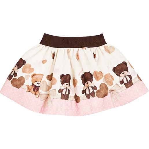 Monnalisa baby - gonna plissã© con stampa