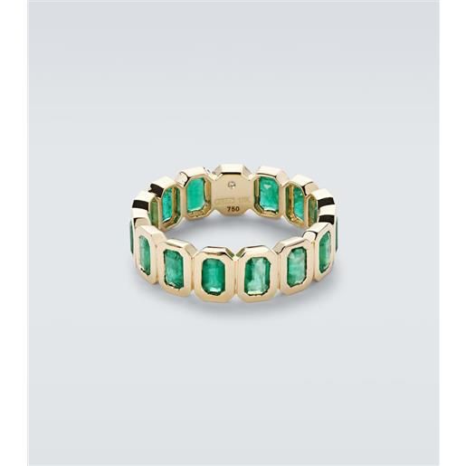 Shay Jewelry anello in oro 18kt con smeraldi