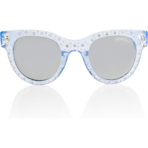 Monnalisa occhiali da sole con cristalli