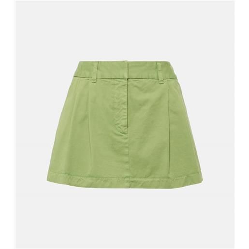 Stella McCartney minigonna in canvas di cotone