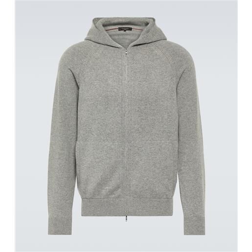 Loro Piana felpa merano in cashmere con cappuccio