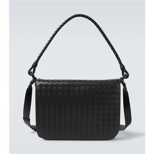 Bottega Veneta borsa a tracolla swing medium in pelle intrecciato