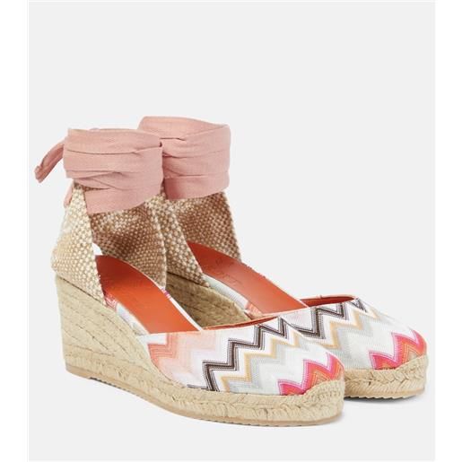 Missoni espadrillas eva 80 a zig-zag con zeppa