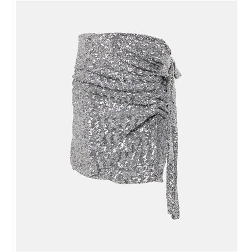 Rabanne minigonna con paillettes