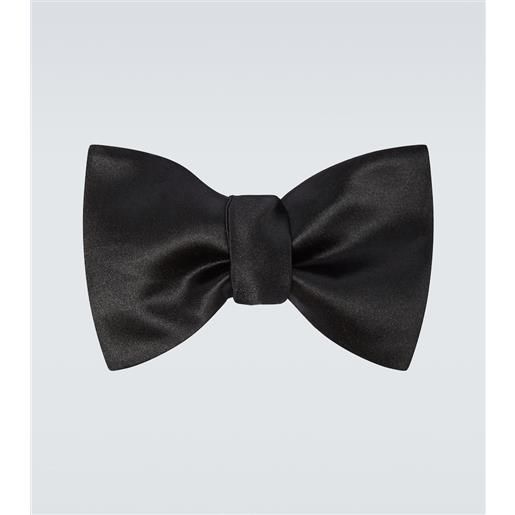 Brunello Cucinelli papillon in raso di cotone e seta