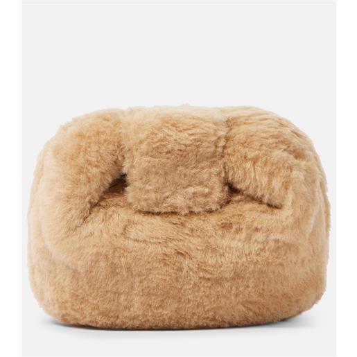 Gabriela Hearst clutch soft demi in shearling sintetico