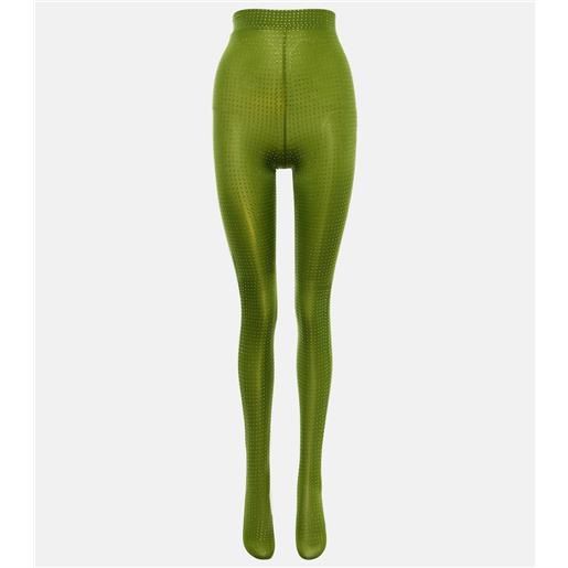 Alex Perry collant in jersey con cristalli