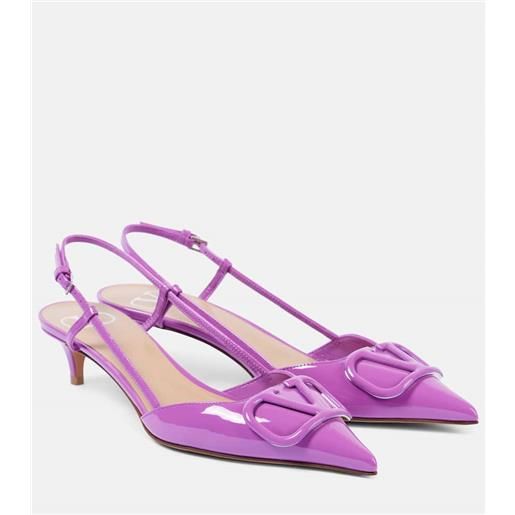 Valentino Garavani pumps slingback vlogo signature in vernice