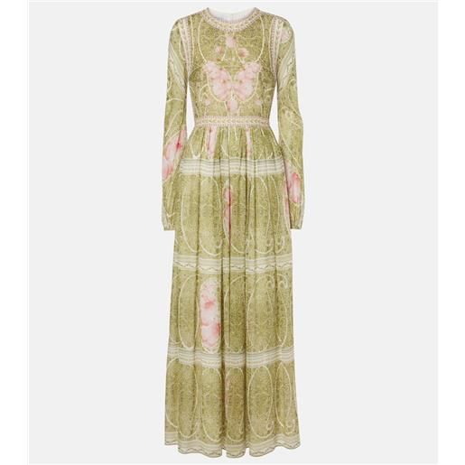 Giambattista Valli abito lungo in georgette di seta