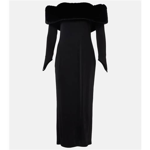 The New Arrivals Ilkyaz Ozel abito lungo yazi in misto seta