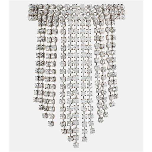 Alessandra Rich collana con cristalli e frange