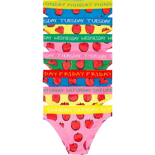 Stella McCartney Kids set di 7 culottes in cotone con stampa