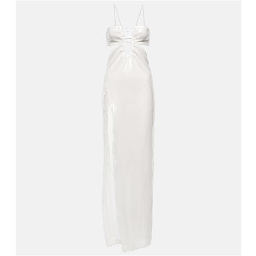 Nensi Dojaka bridal - abito lungo in tulle con paillettes