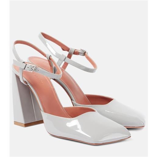 Amina Muaddi pumps slingback charlotte in vernice