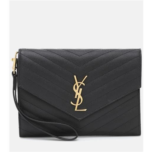 Saint Laurent clutch cassandre in pelle