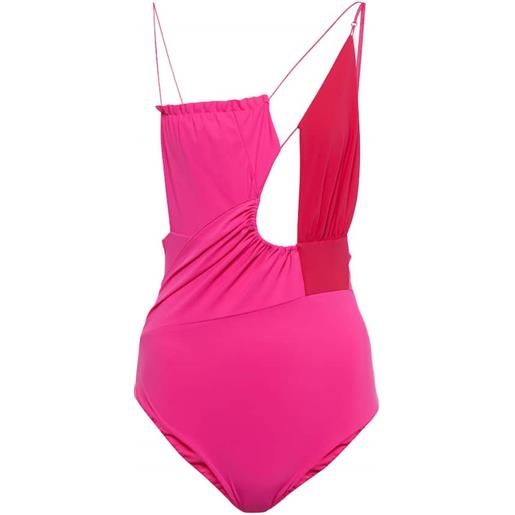 Nensi Dojaka costume intero asimmetrico con cut-out