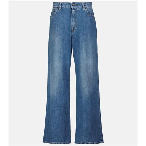 The Row jeans a gamba larga egli e vita alta