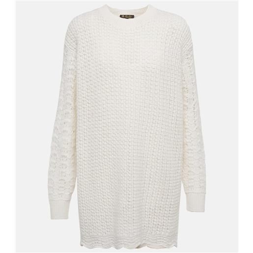Loro Piana pullover oversize monviso in cashmere e seta