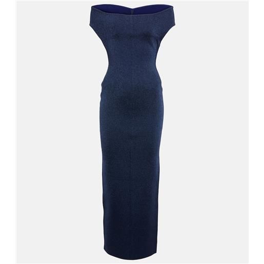 Alaia alaã¯a abito lungo in misto lana e lurexâ®