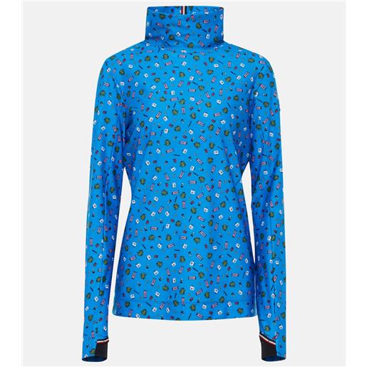 Moncler Genius x naj-oleari 3 moncler grenoble - lupetto da sci con stampa