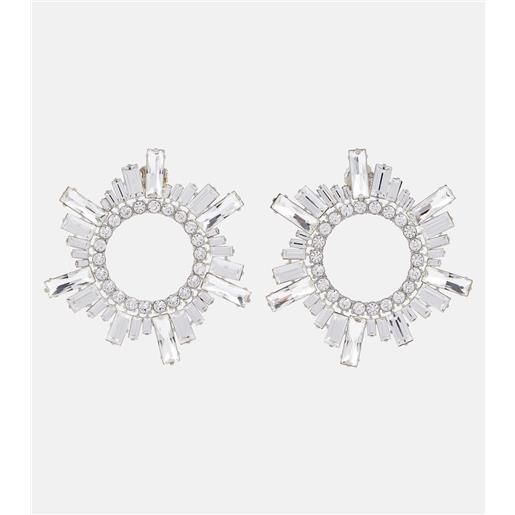 Amina Muaddi orecchini begum con cristalli