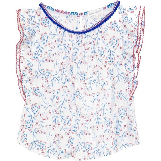 Poupette St Barth Kids blusa amber con stampa floreale