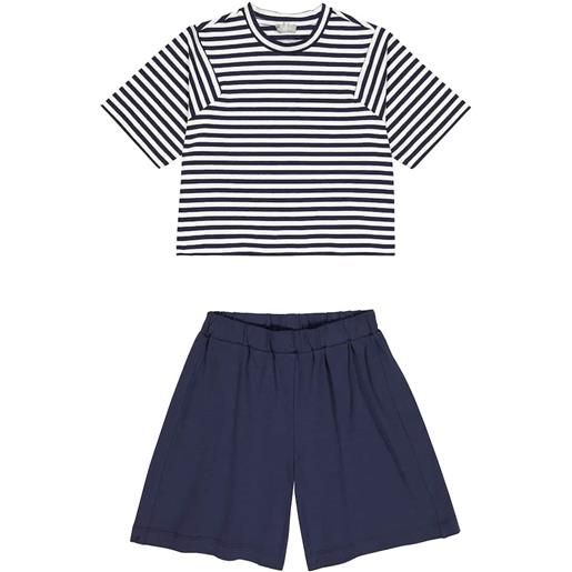 Il Gufo t-shirt e shorts in misto cotone