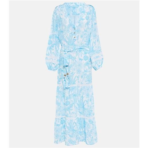 Melissa Odabash abito lungo wisteria con stampa
