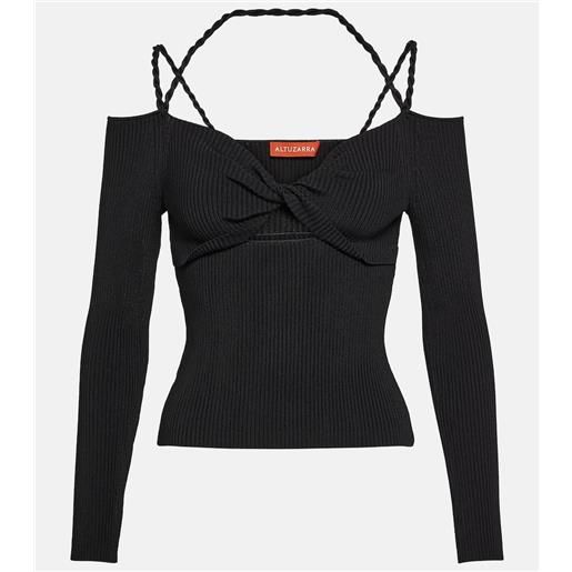Altuzarra top in maglia a coste con cut-out