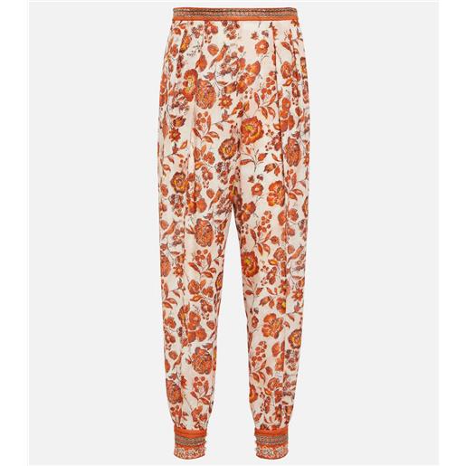 Loro Piana pantaloni alvy affusolati in georgette
