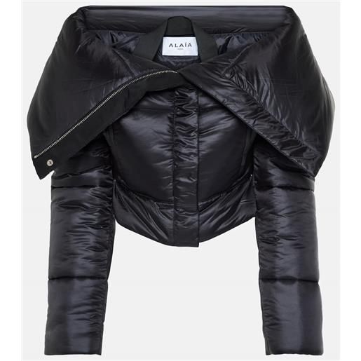 Alaia alaã¯a giacca imbottita cropped