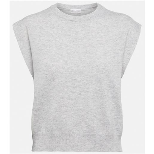 Brunello Cucinelli gilet in maglia di cashmere