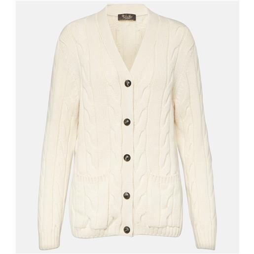 Loro Piana cardigan napier in cashmere a trecce