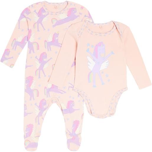 Stella McCartney Kids baby - body e tutina in jersey di cotone con stampa