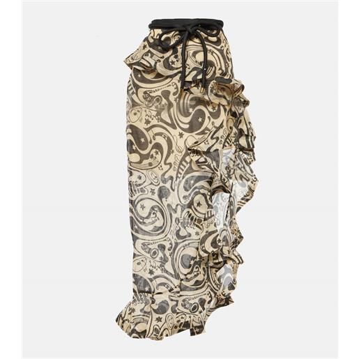 Zimmermann gonna midi matchmaker in lino e seta