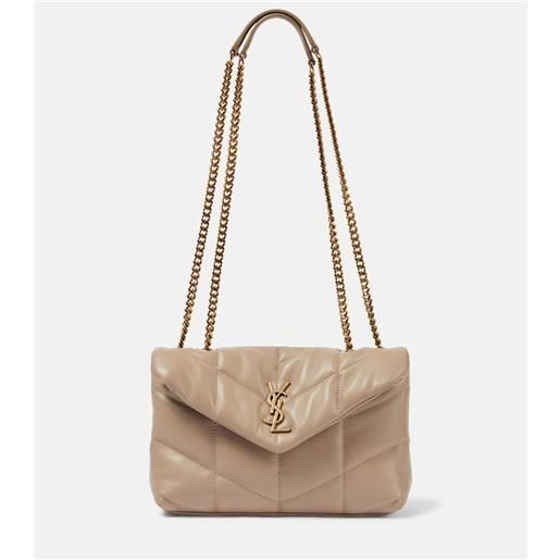 Saint Laurent borsa a spalla toy puffer in pelle